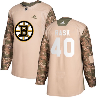 Youth Tuukka Rask Boston Bruins Adidas Veterans Day Practice Jersey - Authentic Camo