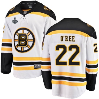 Youth Willie O'ree Boston Bruins Fanatics Branded Away 2019 Stanley Cup Final Bound Jersey - Breakaway White