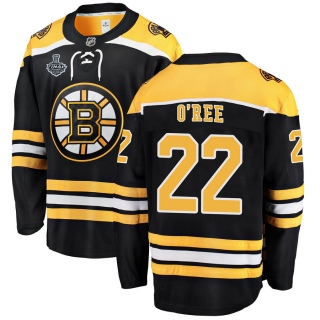 Youth Willie O'ree Boston Bruins Fanatics Branded Home 2019 Stanley Cup Final Bound Jersey - Breakaway Black